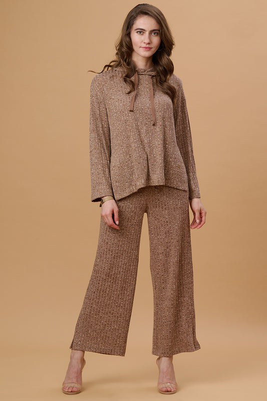 Brown 2-Piece co-ord Regular Fit Winter Set for Gipsy Women – Stylish & Cozy Winter Collection