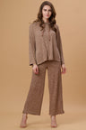 Brown 2-Piece co-ord Regular Fit Winter Set for Gipsy Women – Stylish & Cozy Winter Collection