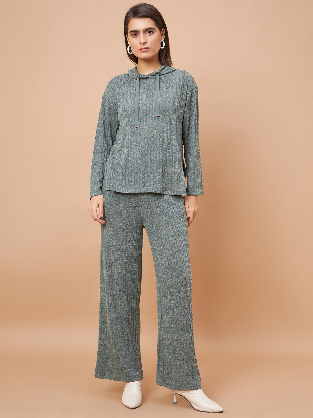Olive 2-Piece Co-Ord Regular Fit Winter Set For Gipsy Women   Stylish & Cozy Winter Collection