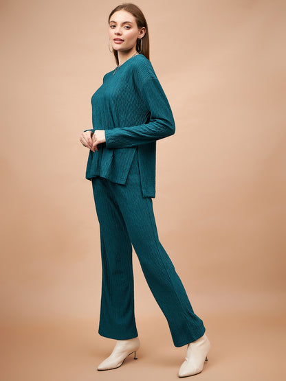 Bottle Green 2-Piece Co-Ord Regular Fit Winter Set For Gipsy Women   Stylish & Cozy Winter Collection