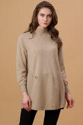 Beige Regular Fit Sweater for Gipsy Women – Stylish & Cozy Winter Collection
