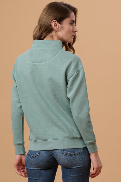 Sage Regular Fit Sweatshirt for Gipsy Women – Stylish & Cozy Winter Collection