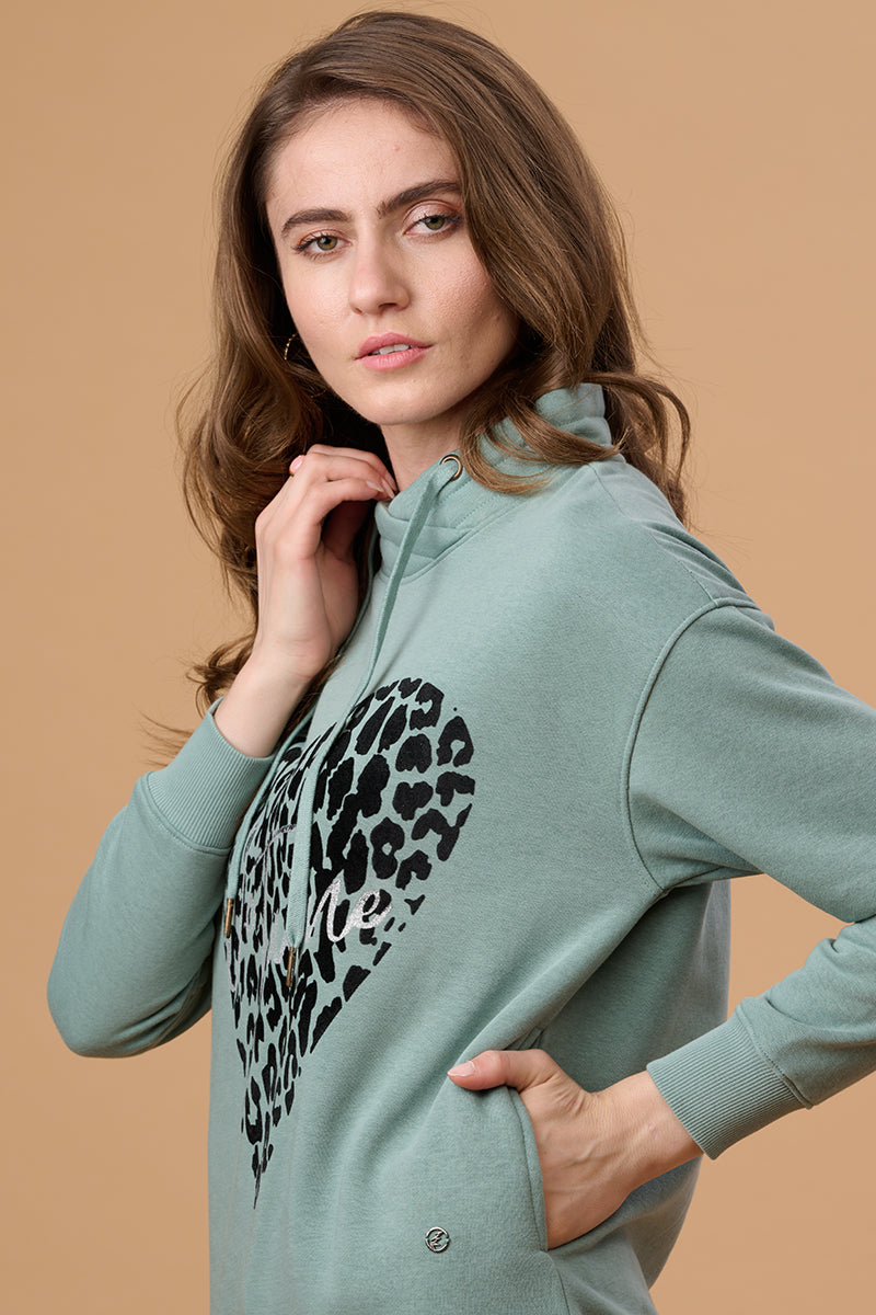 Sage Regular Fit Sweatshirt for Gipsy Women – Stylish & Cozy Winter Collection