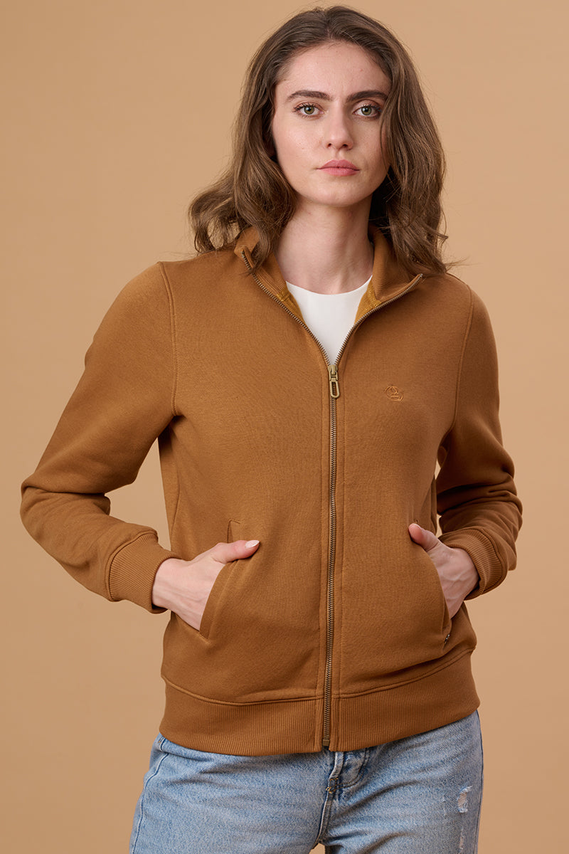 Butterscotch Regular Fit Sweatshirt for Gipsy Women – Stylish & Cozy Winter Collection
