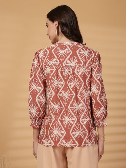 Gipsy Pink Tie-Dye Rayon Tunic