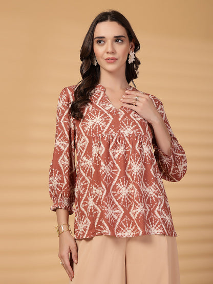 Gipsy Pink Tie-Dye Rayon Tunic