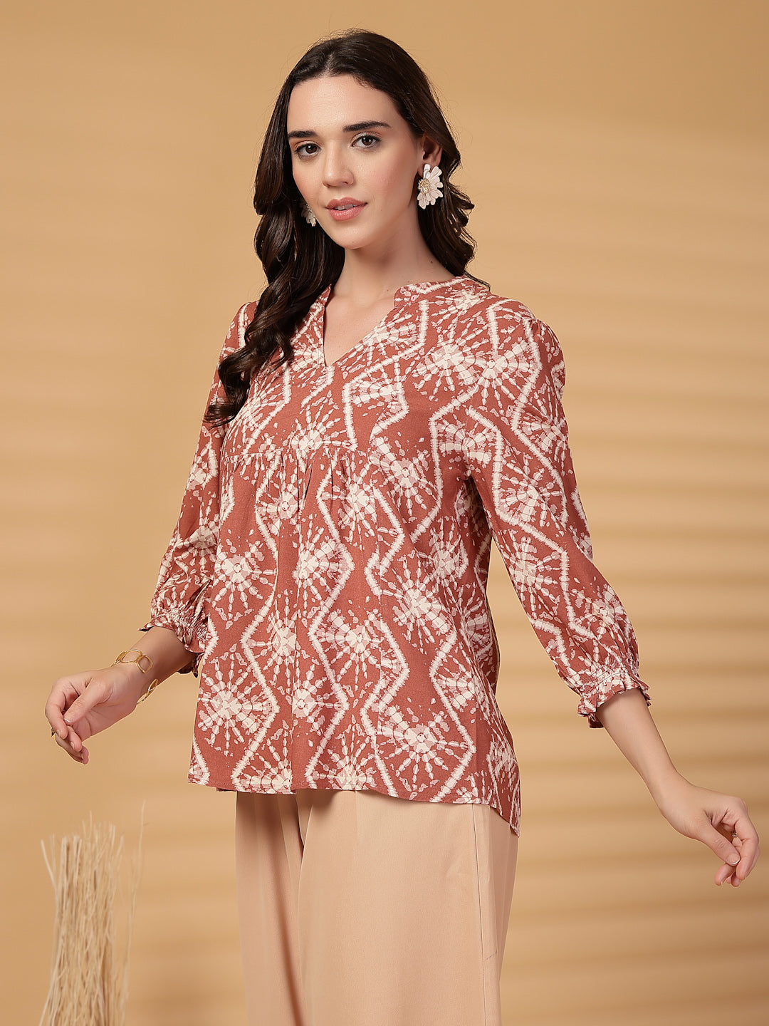 Gipsy Pink Tie-Dye Rayon Tunic