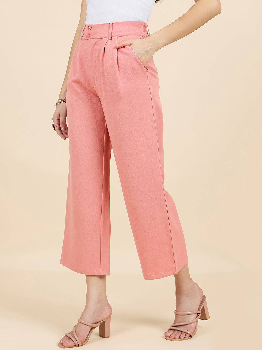 Gipsy Woman Bottom Wear Pant Regular Fit  Cotton Red