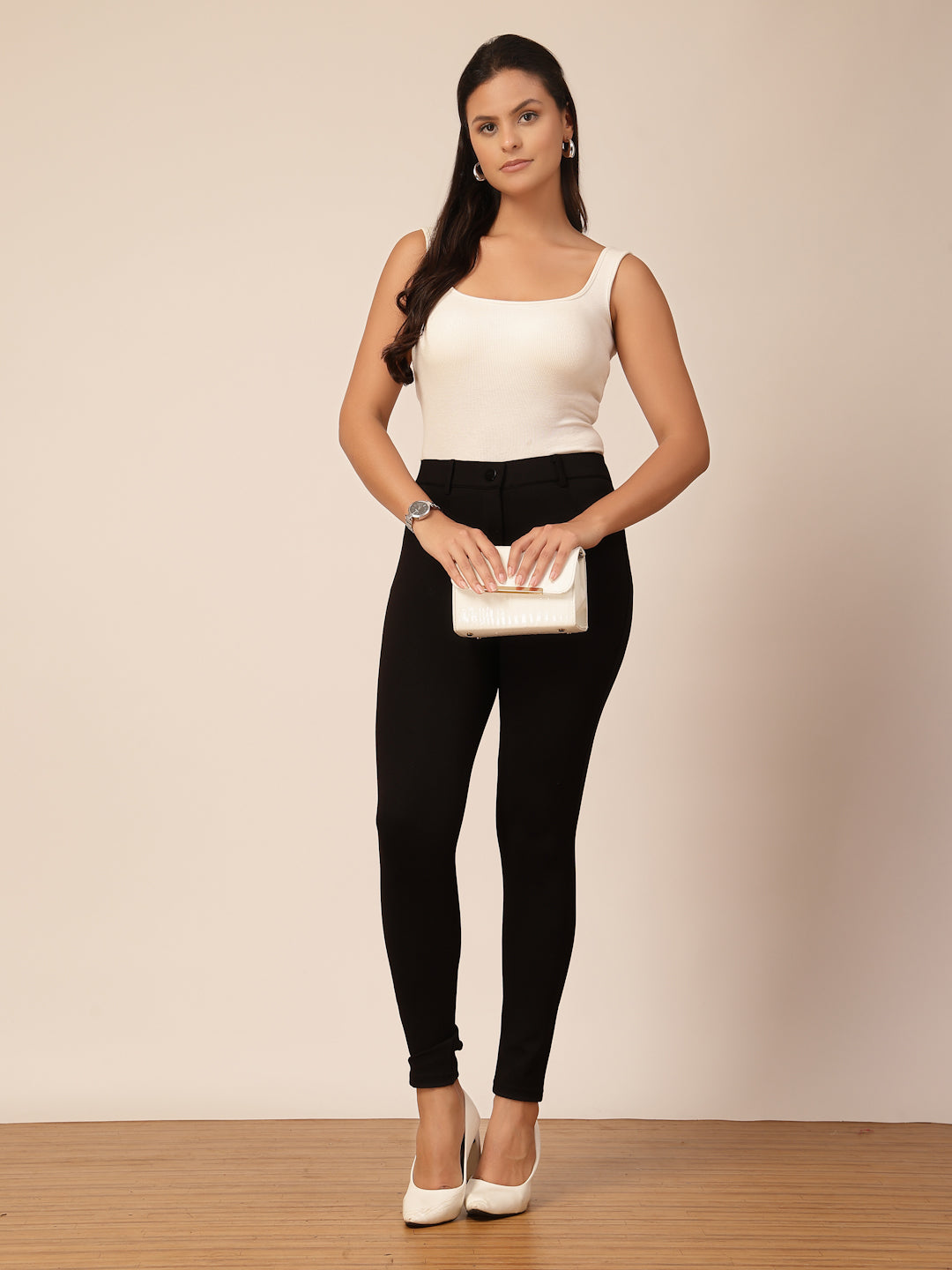 Gipsy Black Slim-Fit Jeggings