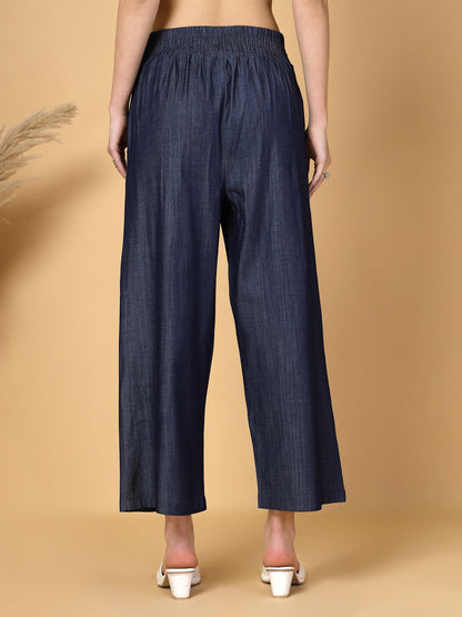 Gipsy Indigo Elasticated Cotton Denim Pants
