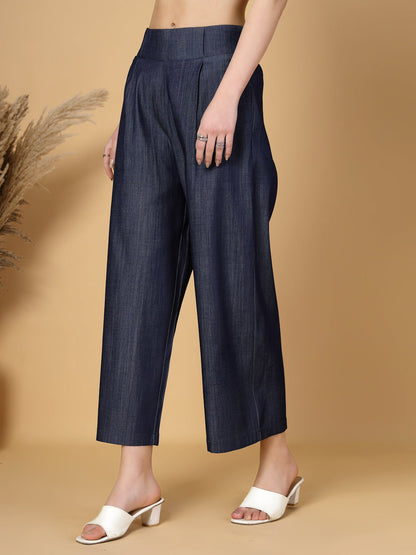 Gipsy Indigo Elasticated Cotton Denim Pants