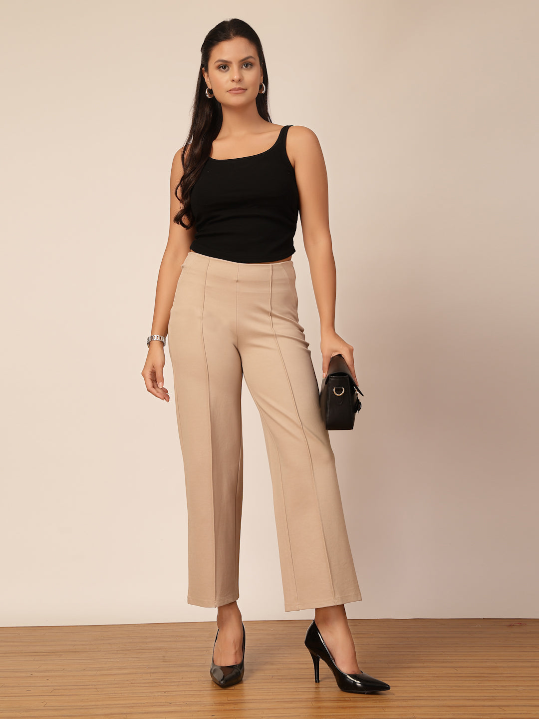 Gipsy Beige Regular Fit Pant