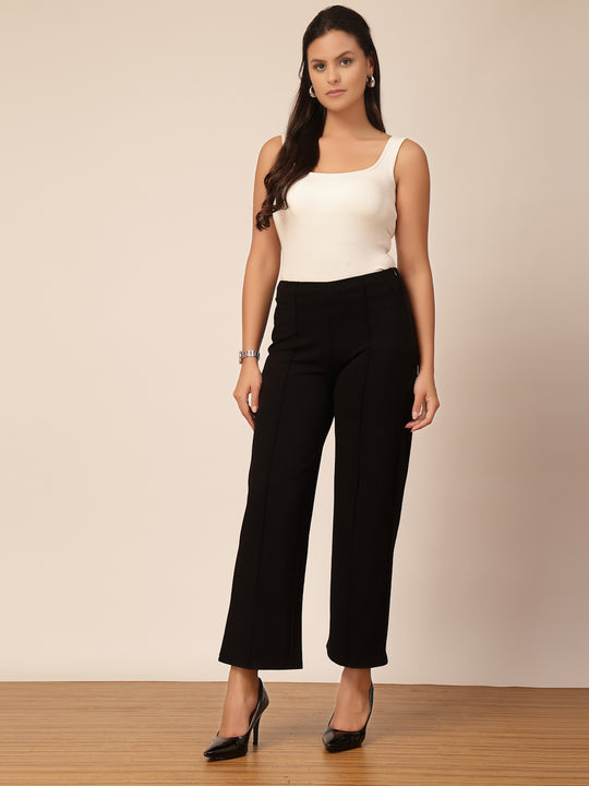 Gipsy Black Regular Fit Pant