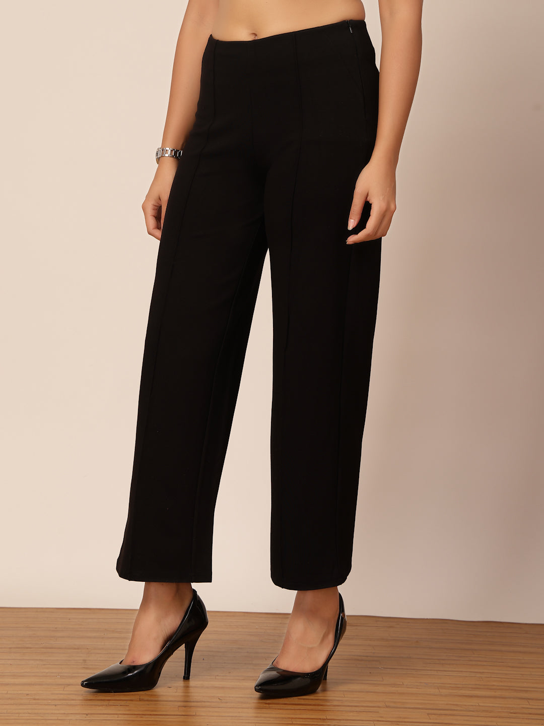 Gipsy Black Regular Fit Pant
