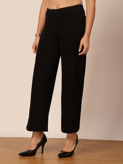 Gipsy Black Regular Fit Pant