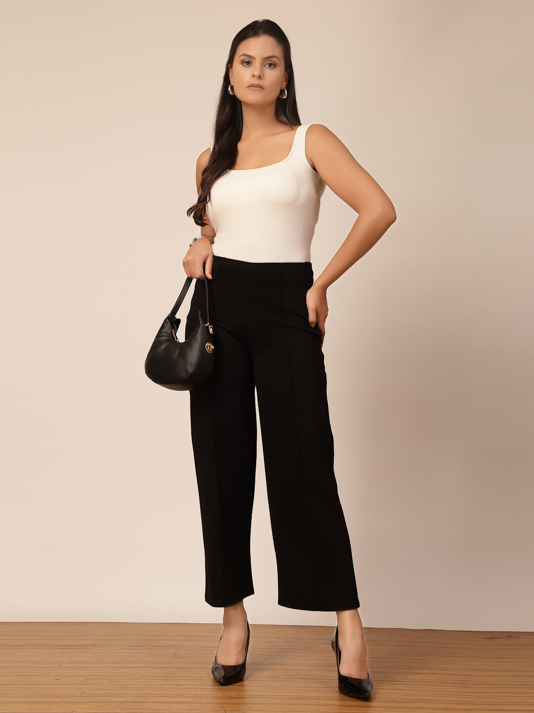 Gipsy Black Regular Fit Pant