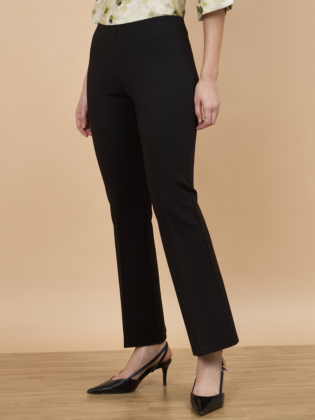 Black Straight Fit Pant
