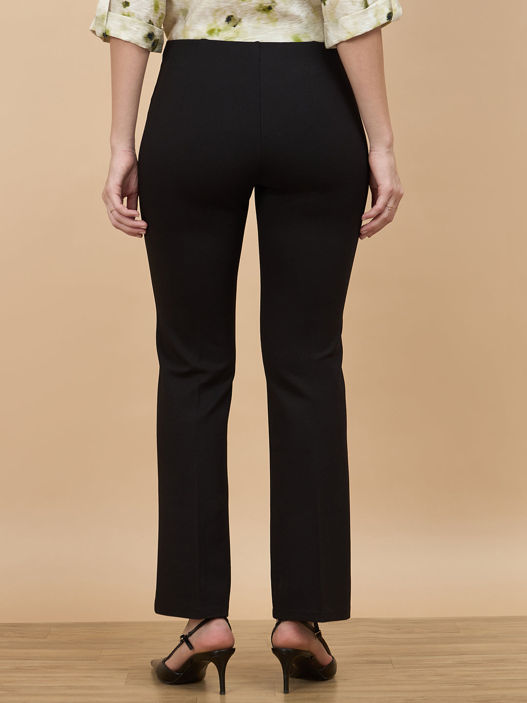 Black Straight Fit Pant