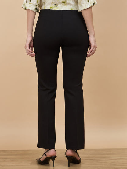 Black Straight Fit Pant