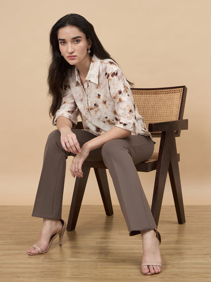 Tobacco Straight Fit Pant