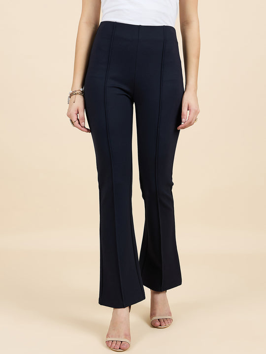 Gipsy Woman Bottom Wear Pant Regular Fit  Nr Knit Blue