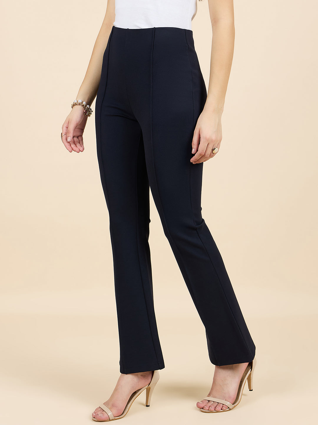 Gipsy Woman Bottom Wear Pant Regular Fit  Nr Knit Blue