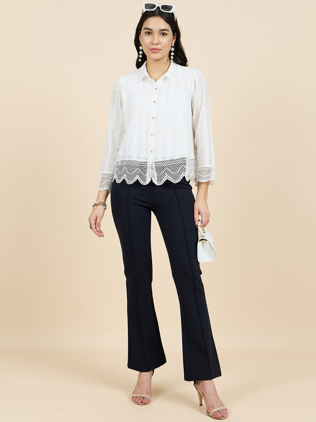 Gipsy Woman Bottom Wear Pant Regular Fit  Nr Knit Blue