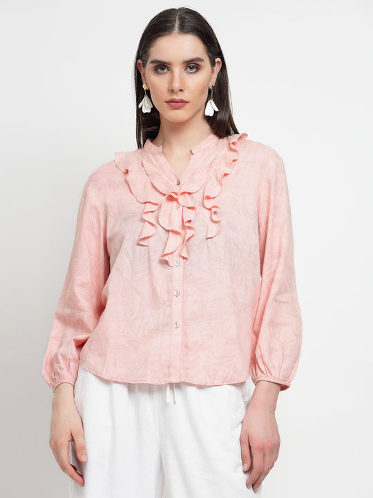 Gipsy Peach Cotton Print Tunic