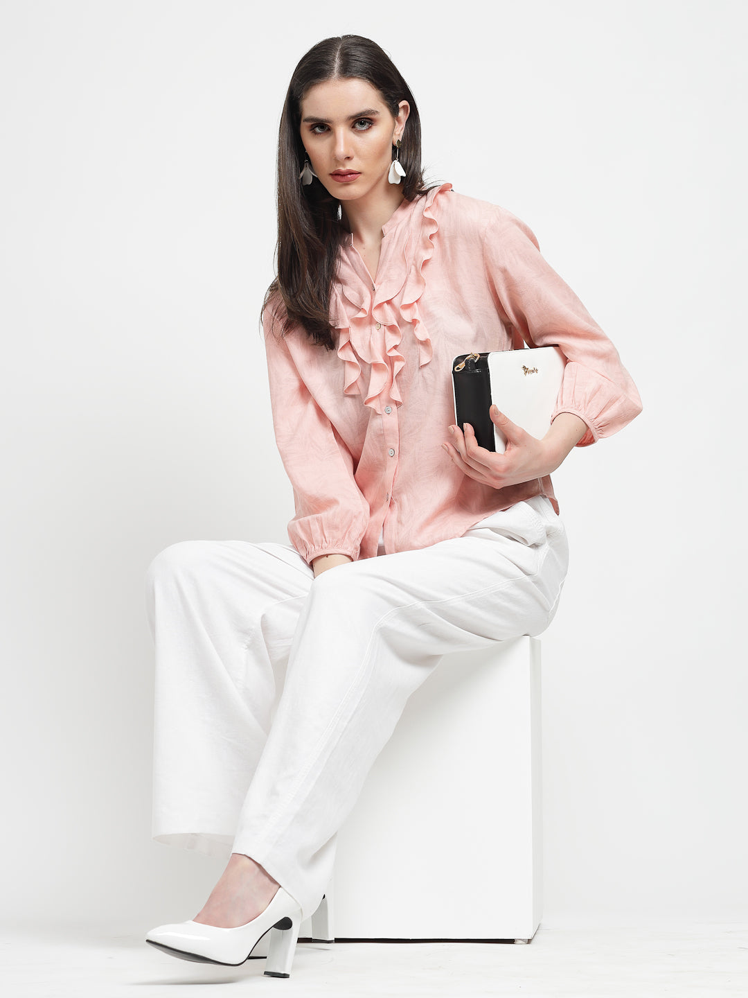 Gipsy Peach Cotton Print Tunic