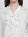 Gipsy White Cotton Print Tunic