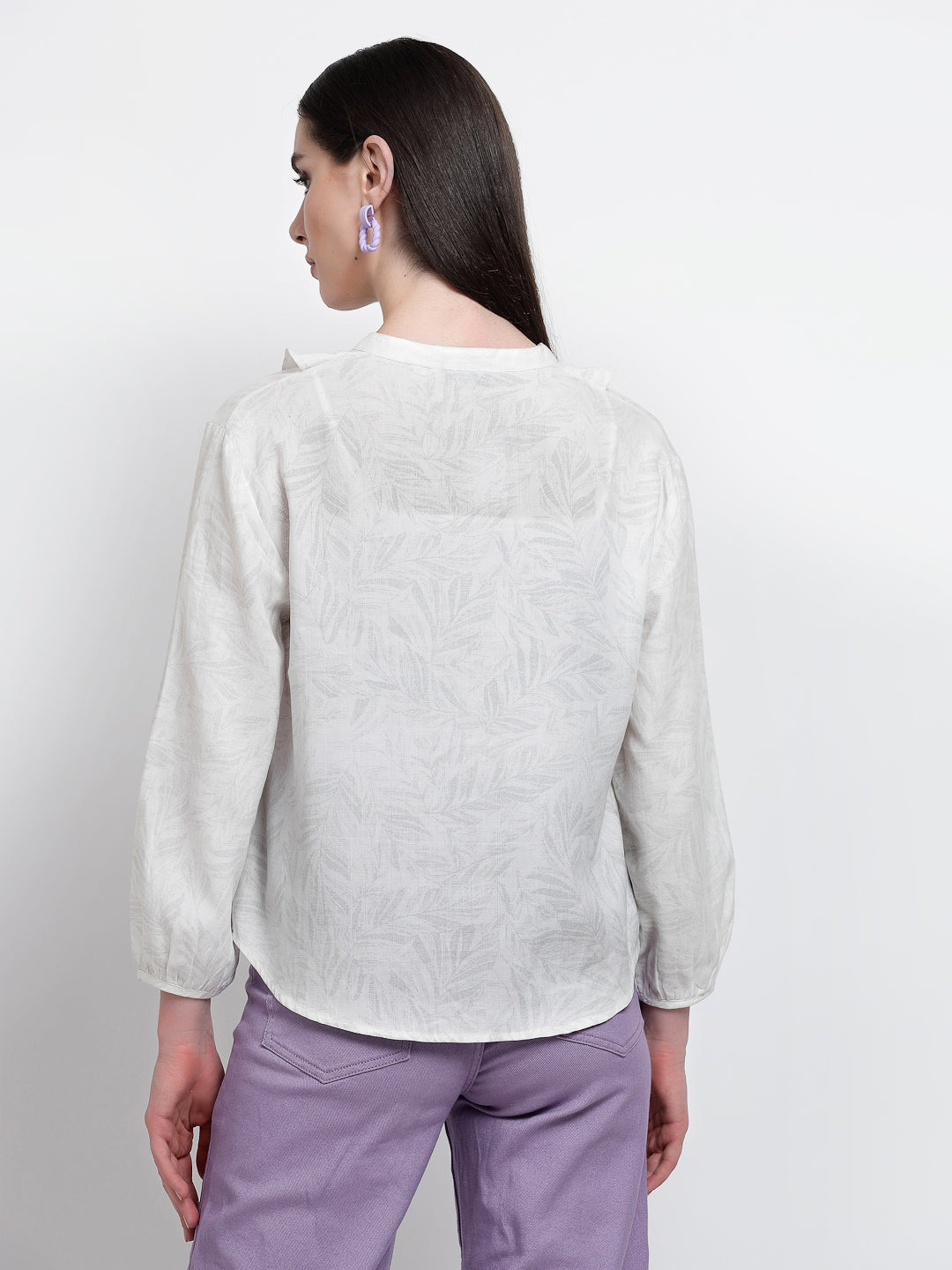 Gipsy White Cotton Print Tunic