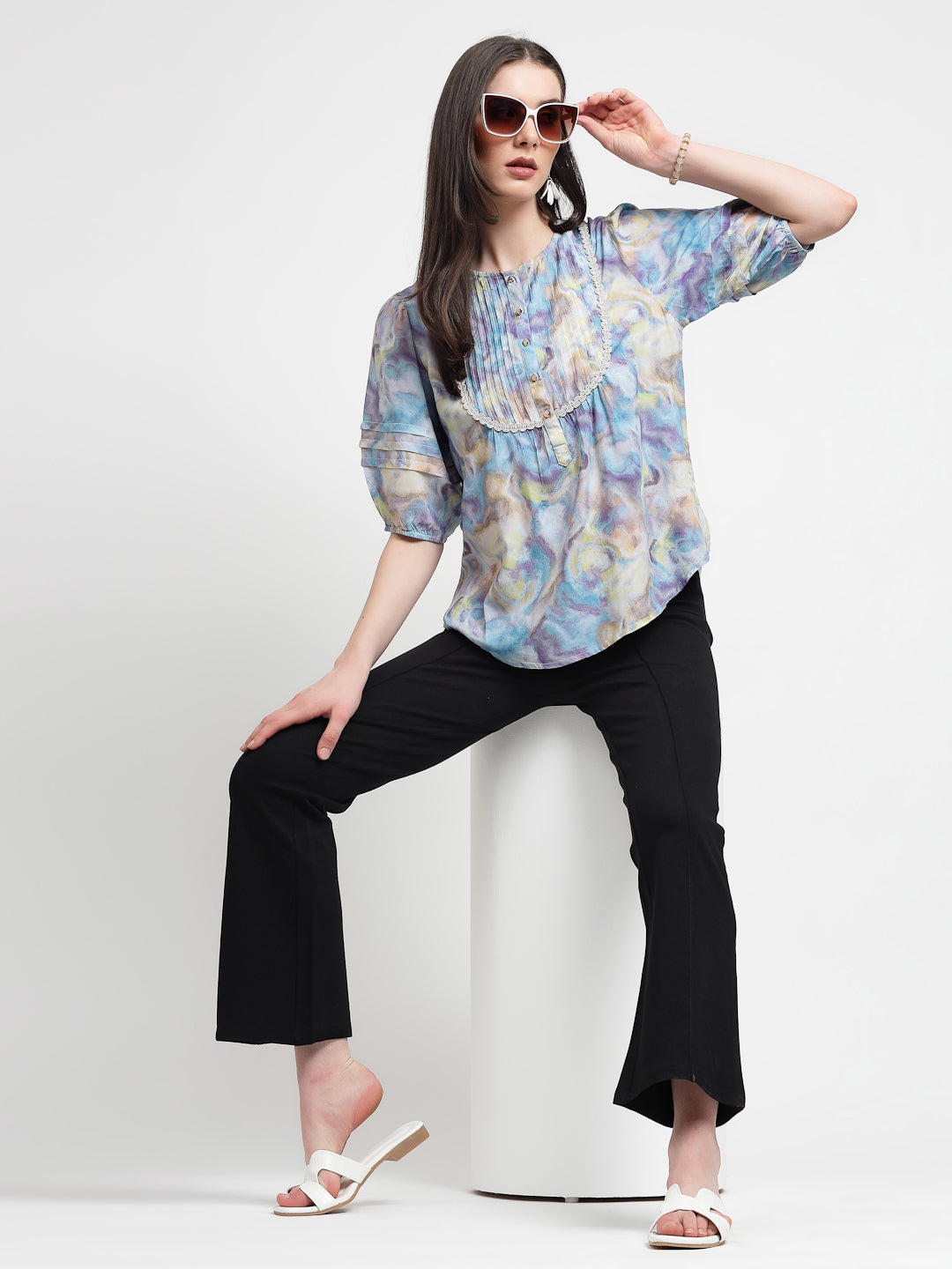 Gipsy Blue Rayon Tunic
