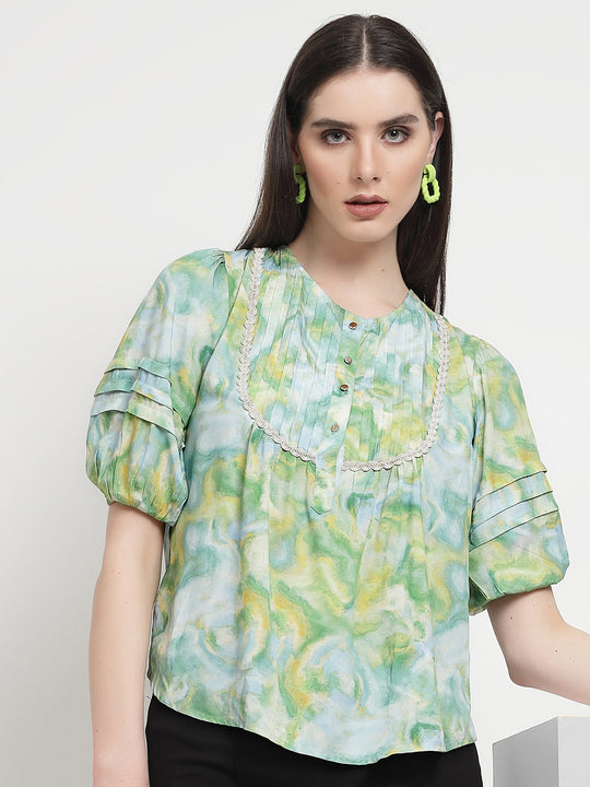 Gipsy Green Rayon Tunic