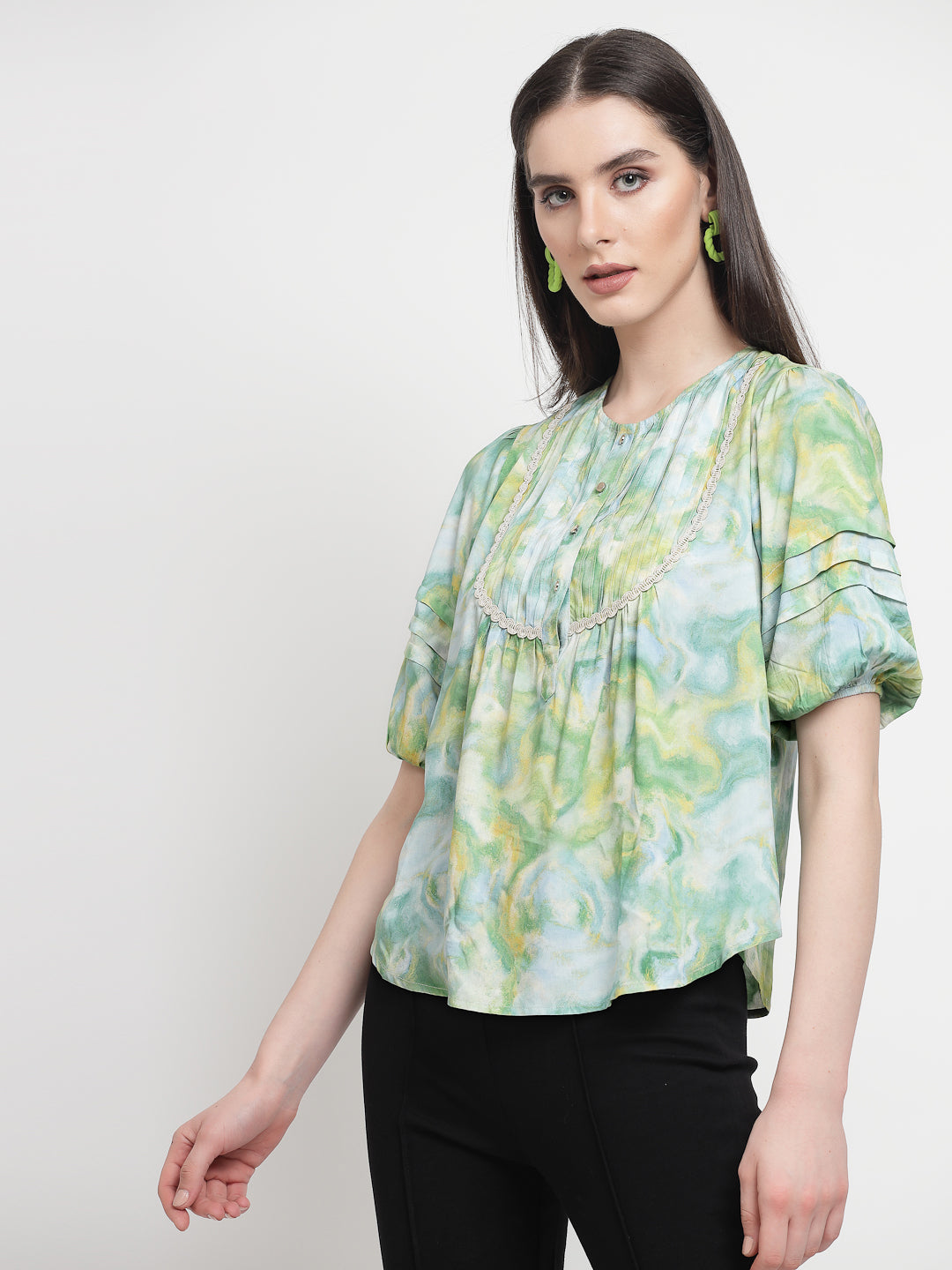 Gipsy Green Rayon Tunic