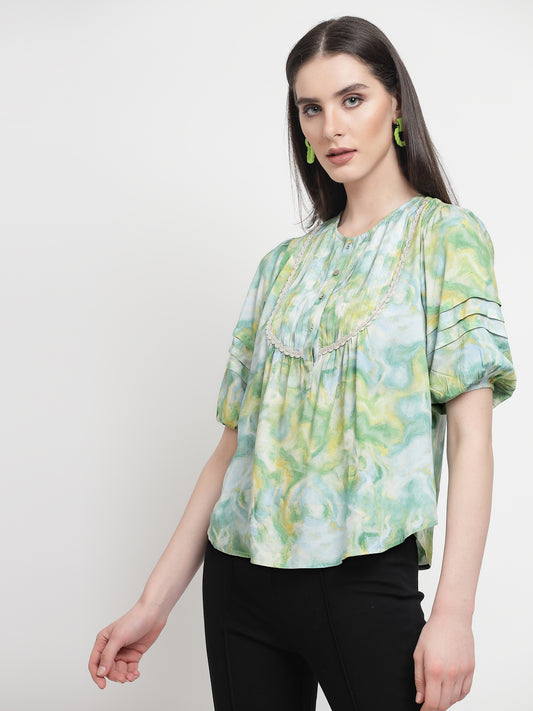 Gipsy Green Rayon Tunic