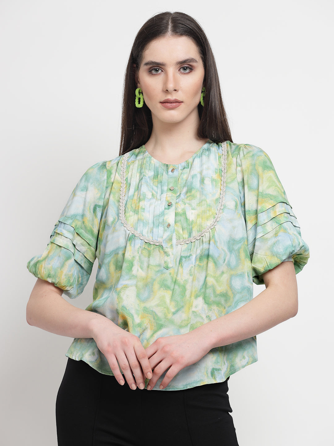 Gipsy Green Rayon Tunic