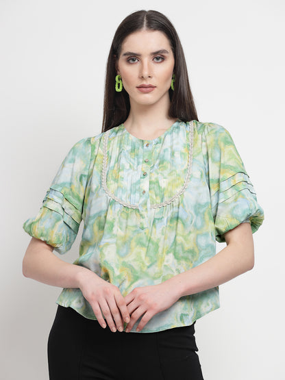 Gipsy Green Rayon Tunic