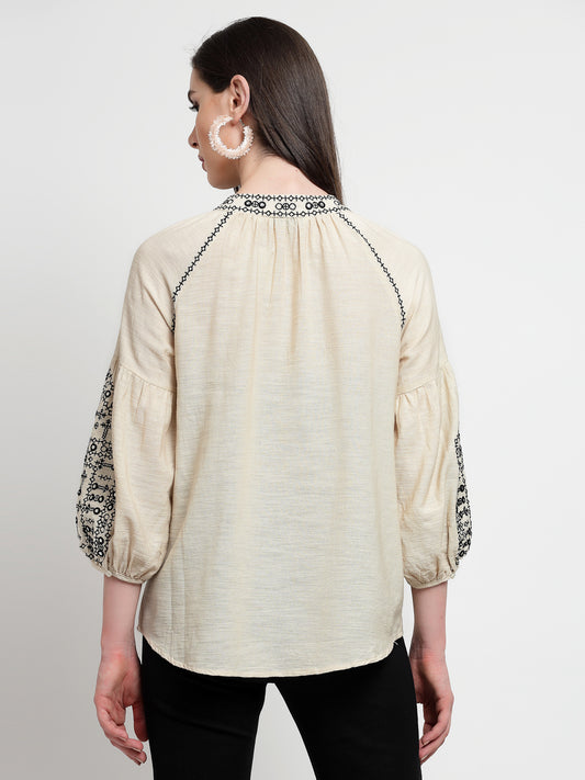 Gipsy Cream Linen Tunic