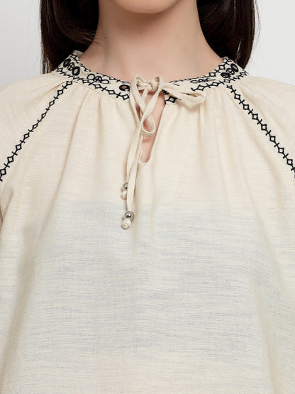Gipsy Cream Linen Tunic