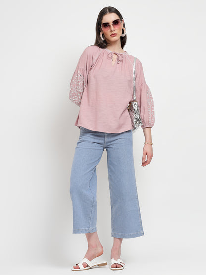 Gipsy Dusky Pink Linen Tunic
