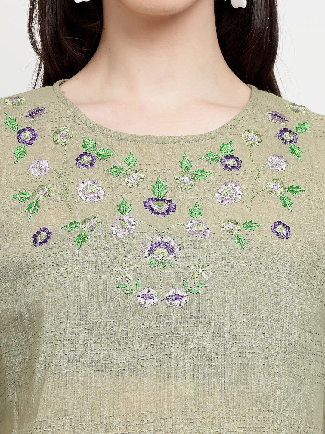 Gipsy Light Green  Cotton Tunic