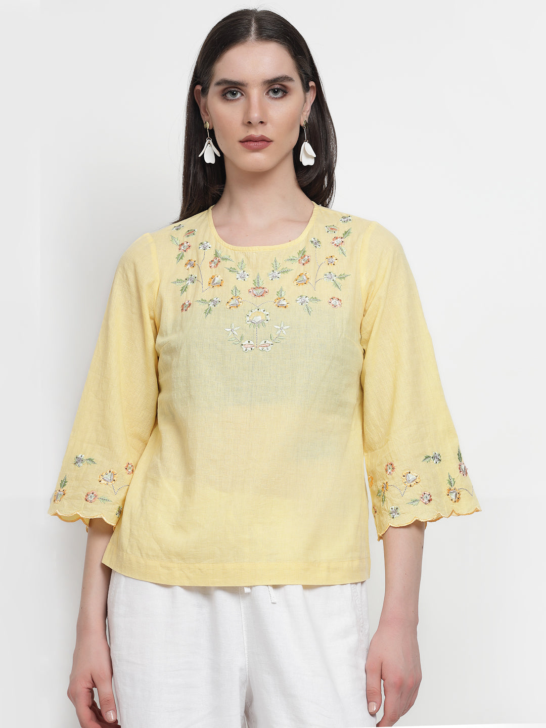 Gipsy Yellow Cotton Tunic