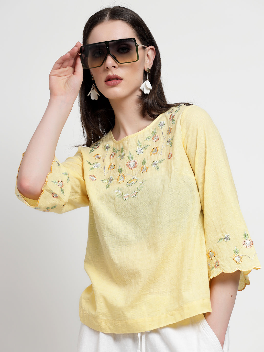 Gipsy Yellow Cotton Tunic