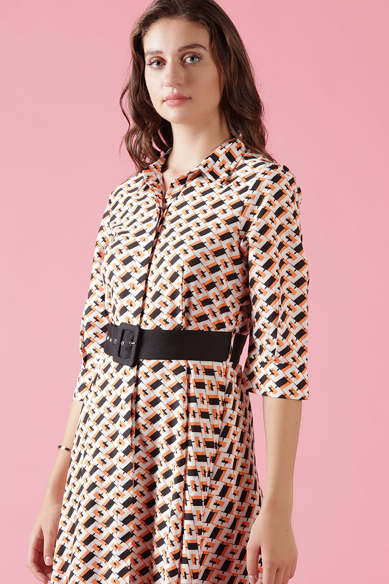 Gipsy Black Poly Crepe Dress