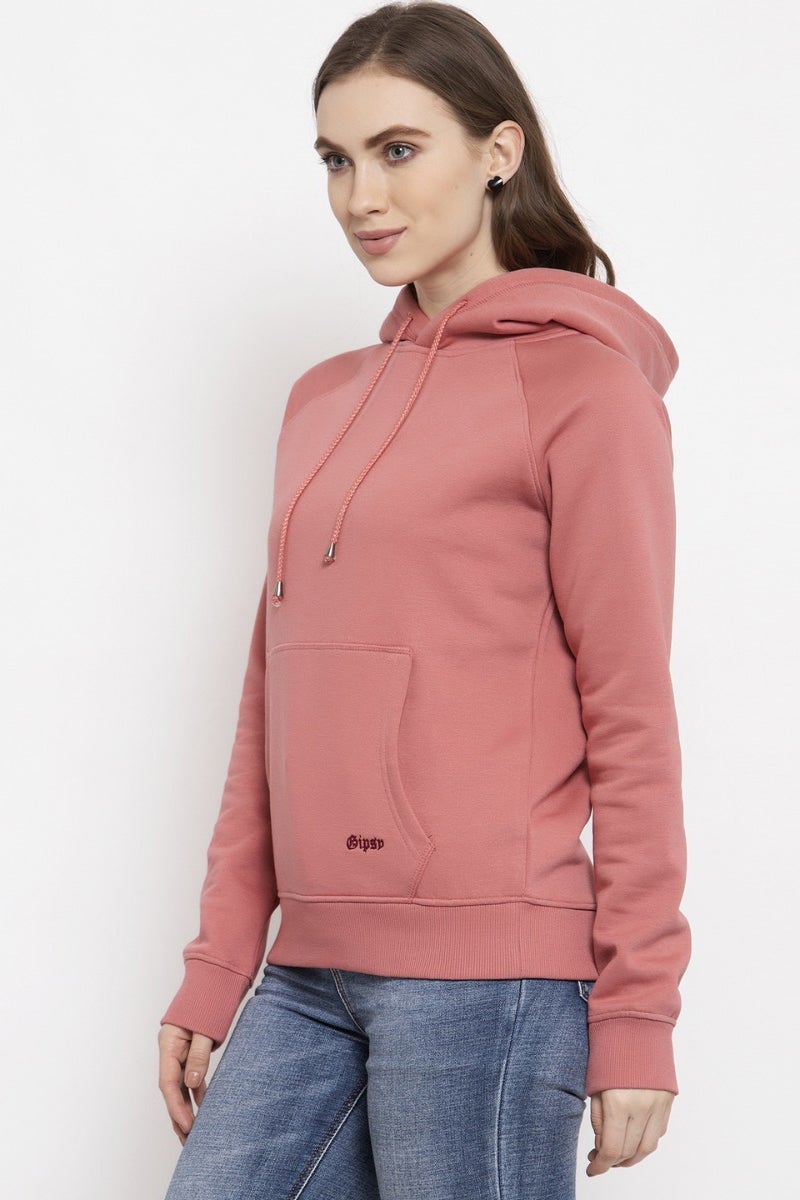 Gipsy Pink Sequinned Poly Cotton Sweatshirt