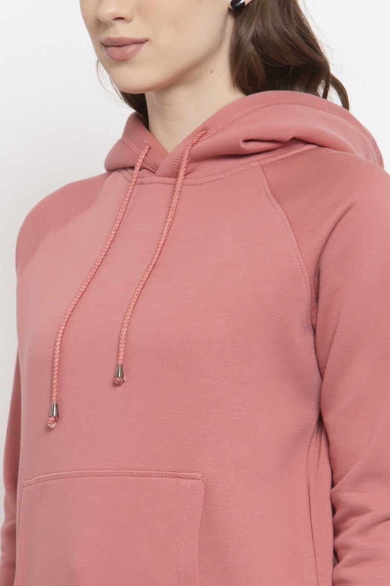 Gipsy Pink Sequinned Poly Cotton Sweatshirt