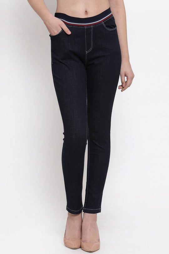 Gipsy Women Navy Stylish Jeggings