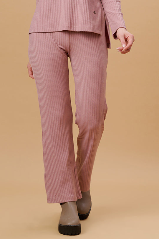 Gipsy Dusky Pink Poly Knit Co-Ord Pant