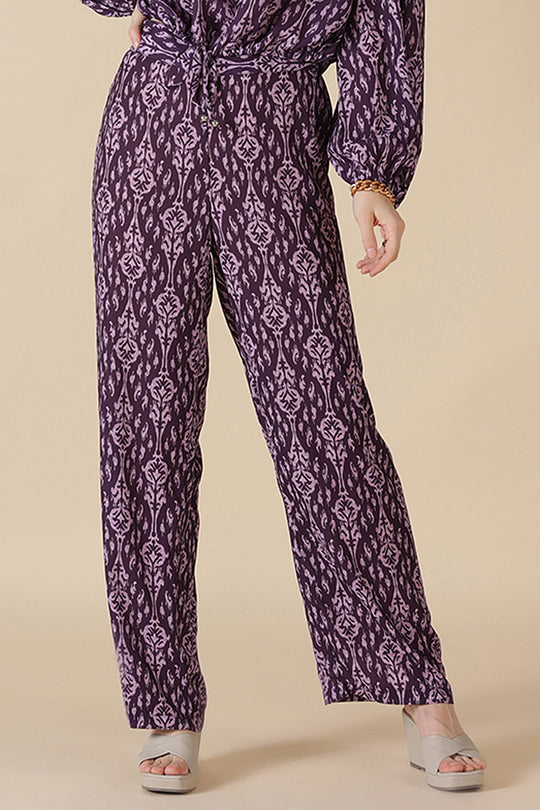 Gipsy Wine Georgette Co-Ord Pant