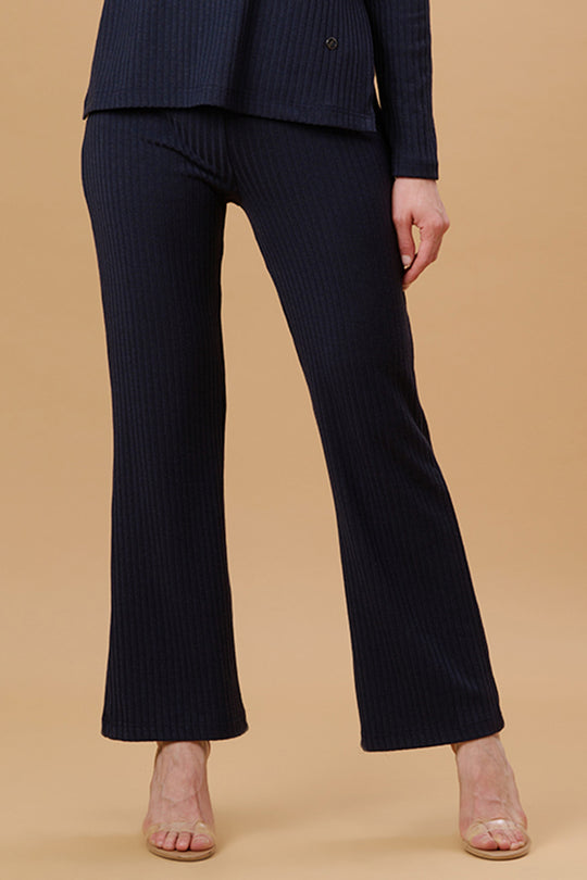 Gipsy Navy Poly Knit Co-Ord Pant